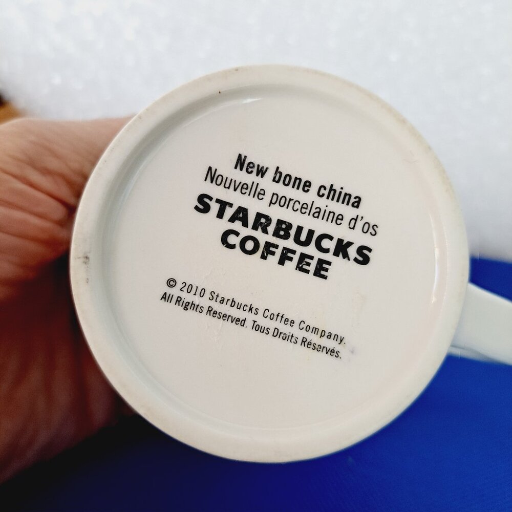 Starbucks 2010 Hawaii bone china surfboard beach shark fish 11 oz. mug - Picture 4 of 10